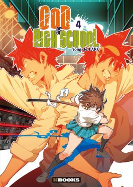 Couverture du tome 4 du Webtoon God of High School - de Yong-Je Park - Éditions Kbooks