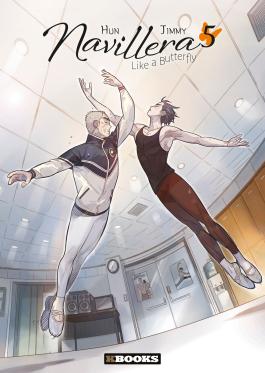 Couverture du Tome 5 du webtoon Navillera - Like a Butterfly de Hun et Jimmy - Éditions Delcourt