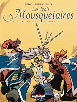 Couverture de la Jeunesse Les Trois Mousquetaires, d'Alexandre Dumas - Intégrale de Jd morvan - Editions Delcourt