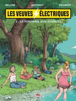 Couverture de la BD Les Veuves électriques T02 de Relom - Editions Delcourt