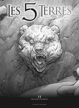 Couverture de la BD Les 5 Terres T13 - Edition NB de Lewelyn - Editions Delcourt