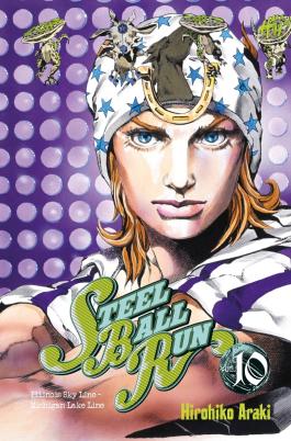 Couverture du Manga Jojo's - Steel Ball Run T10 de Hirohiko araki - Editions Delcourt