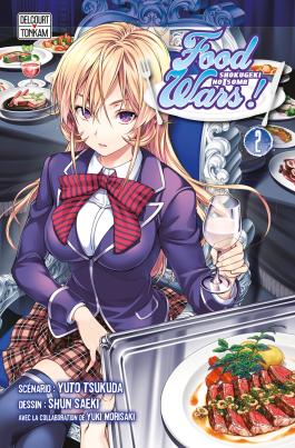 Couverture du manga Food wars ! Tome 2 de Yûto Tsukuda et Yuki Morisaki - Editions Delcourt