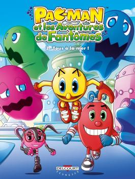 Couverture de la Jeunesse PAC-MAN et les Aventures de Fantômes - tome 2 Tous à la mer ! de Collectif - Editions Delcourt