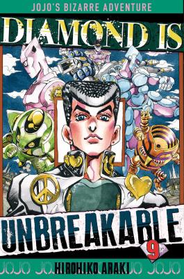 Couverture du Manga Jojo's - Diamond is Unbreakable T09 de Hirohiko araki - Editions Delcourt