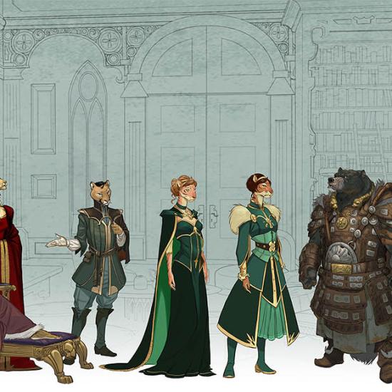 Galerie d'images : illustration n°6 des BD Les 5 Terres de Lewelyn - Editions Delcourt