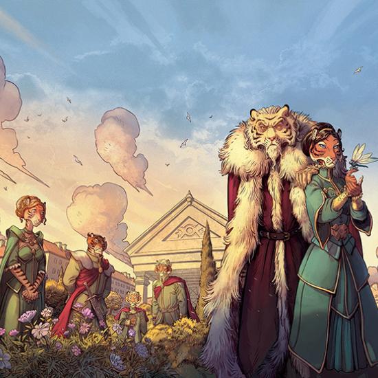 Galerie d'images : illustration n°7 des BD Les 5 Terres de Lewelyn - Editions Delcourt