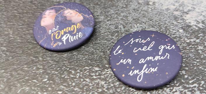 badge Il était la pluie et moi l'orage