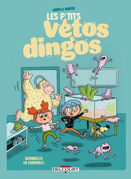 Couverture de la Jeunesse Les P'tits Vétos dingos T01 de Armelle modere - Editions Delcourt