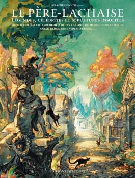 Couverture de la BD Père-Lachaise NED - Légendes, célébrités et sépultures insolites de Sébastien floc'h - Editions Delcourt
