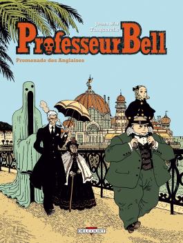 Couverture de la BD Professeur Bell T04 Promenade des Anglaises de Joann sfar - Editions Delcourt