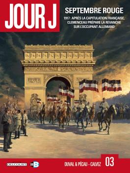 Couverture du Tome 3 de la BD Jour J : Septembre rouge de Jean-Pierre Pécau, Fred Blanchard et Fred Duval - Éditions Delcourt
