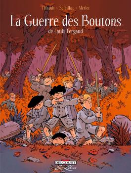 Couverture de la Jeunesse La Guerre des boutons de Philippe thirault - Editions Delcourt