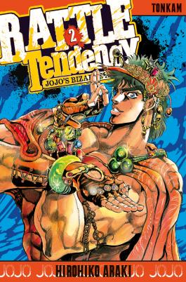 Couverture du Manga Jojo's - Battle Tendency T02 de Hirohiko araki - Editions Delcourt