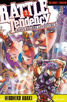 Couverture du Manga Jojo's - Battle Tendency T03 de Hirohiko araki - Editions Delcourt