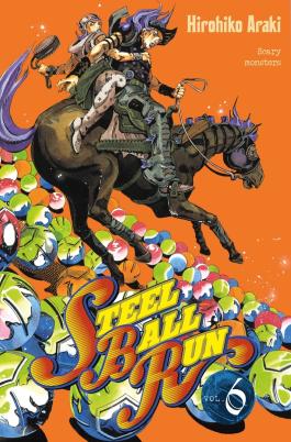 Couverture du Manga Jojo's - Steel Ball Run T06 de Hirohiko araki - Editions Delcourt