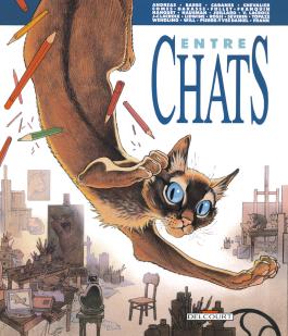 Couverture de la BD Entre chats de Frank pé - Editions Delcourt