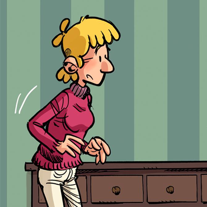BD Les Blagues de Toto : illustration n°2 du personnage Claire - Editions Delcourt