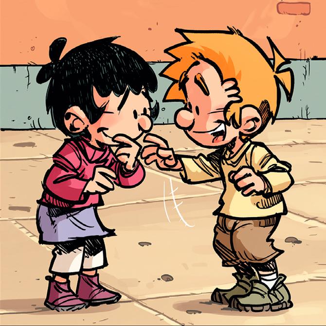 BD Les Blagues de Toto : illustration n°2 du personnage Olive - Editions Delcourt