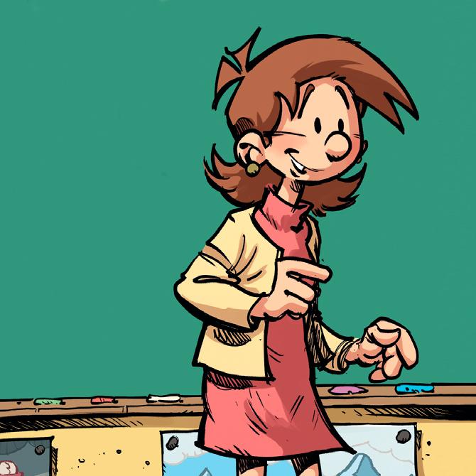 BD Les Blagues de Toto : illustration n°2 du personnage Madame Jolibois - Editions Delcourt