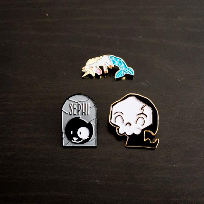 Image d’illustration n°1 des produits dérivés de La Petite Mort « Pin's » - Editions Delcourt