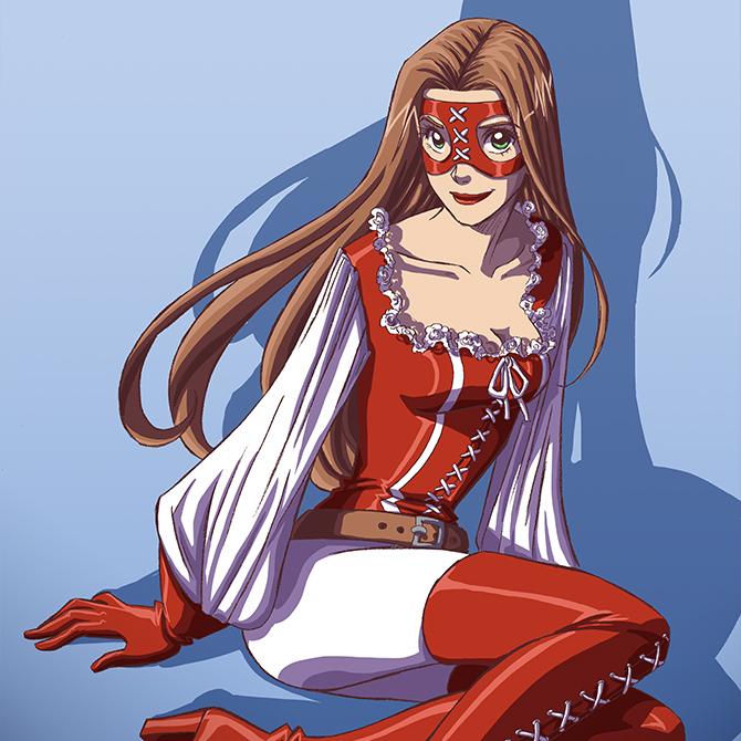 BD La Rose Écarlate : illustration n°2 du personnage La Rose - Editions Delcourt