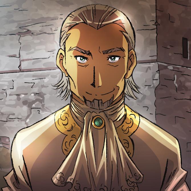 BD La Rose Écarlate : illustration n°2 du personnage Linus Grimaldi - Editions Delcourt