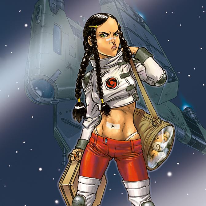 Sillage : illustration du personnage Nävis - Editions Delcourt