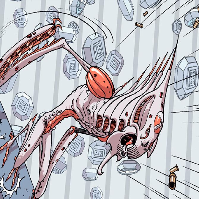Image d’illustration des races « Les Yiahru-KaH » pour la série Sillage - Editions Delcourt