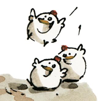 Grand mechant renard les poussins