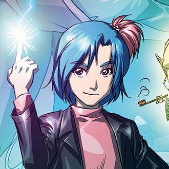 BD Mythics : illustration de Yuko sous forme humaine - Editions Delcourt